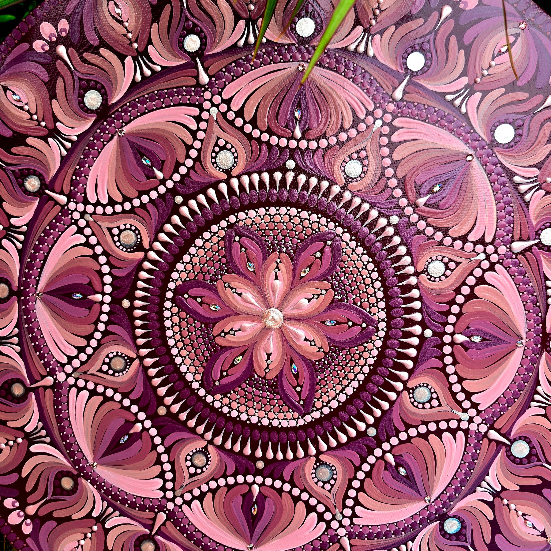 Original, one of a kind mandala painting,