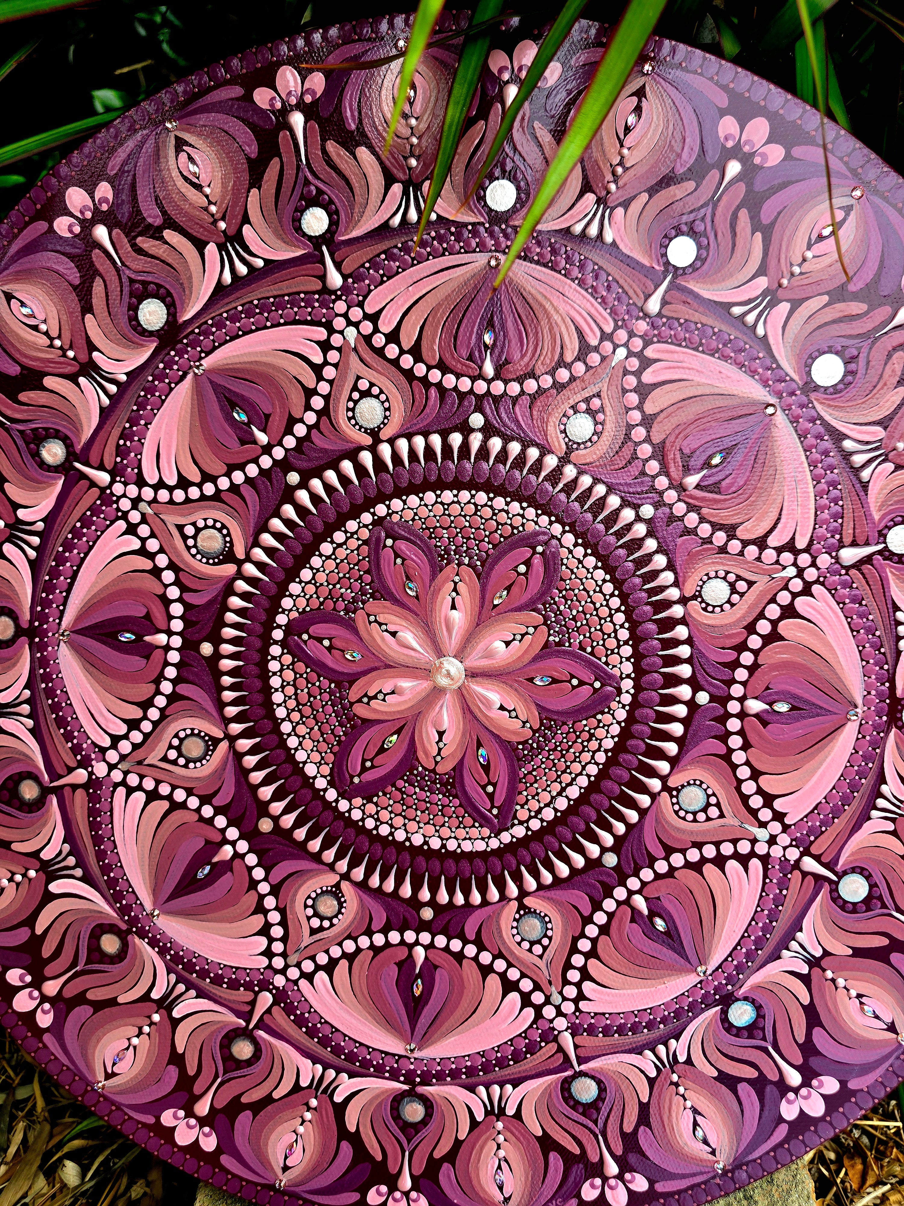 Original, one of a kind mandala painting,