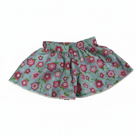 Blue Floral Skorts