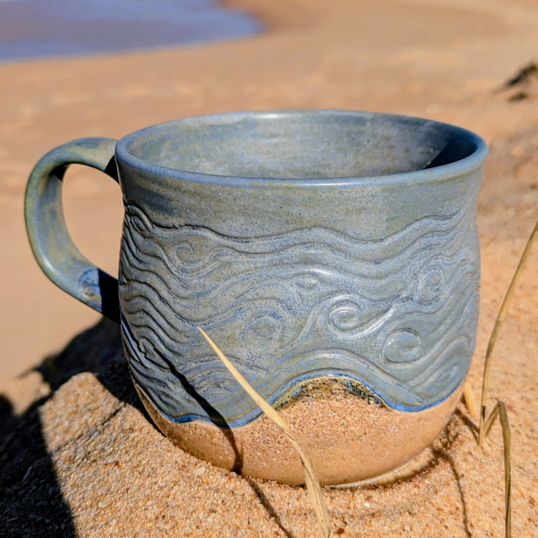 Sand and Waves Large Mug