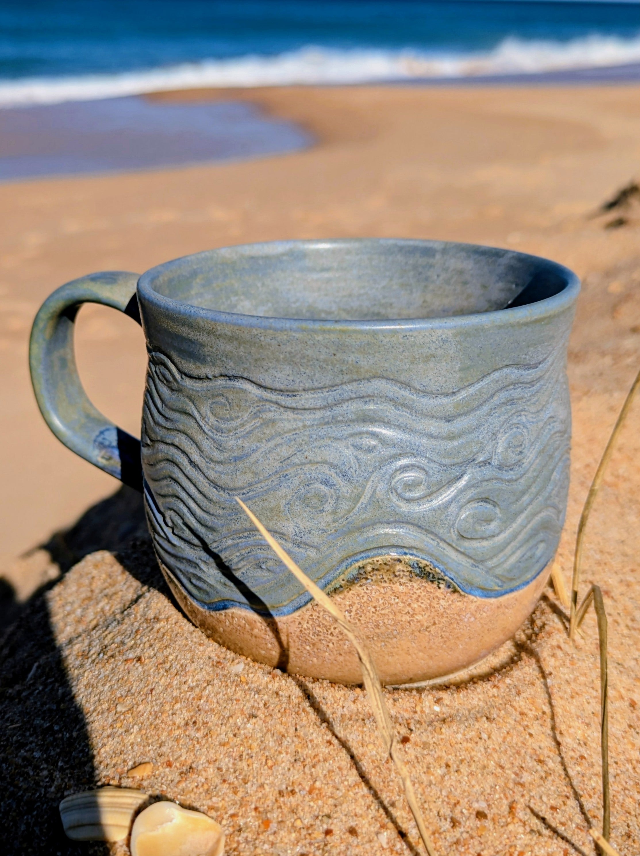 Sand and Waves Large Mug