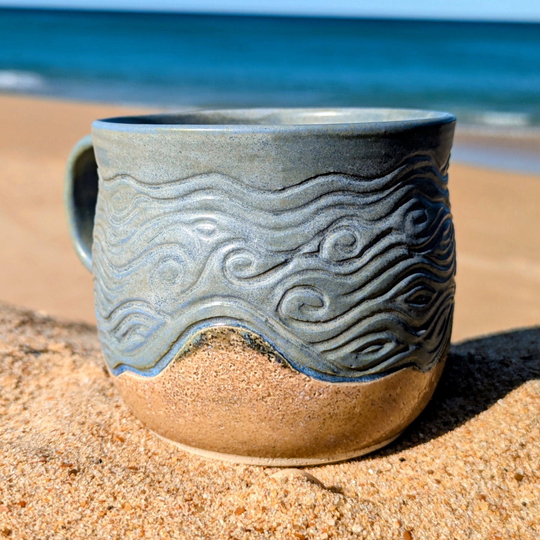Sand and Waves Large Mug