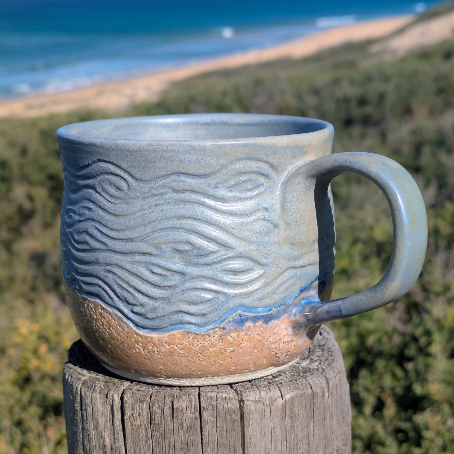 Sand and Waves Large Mug