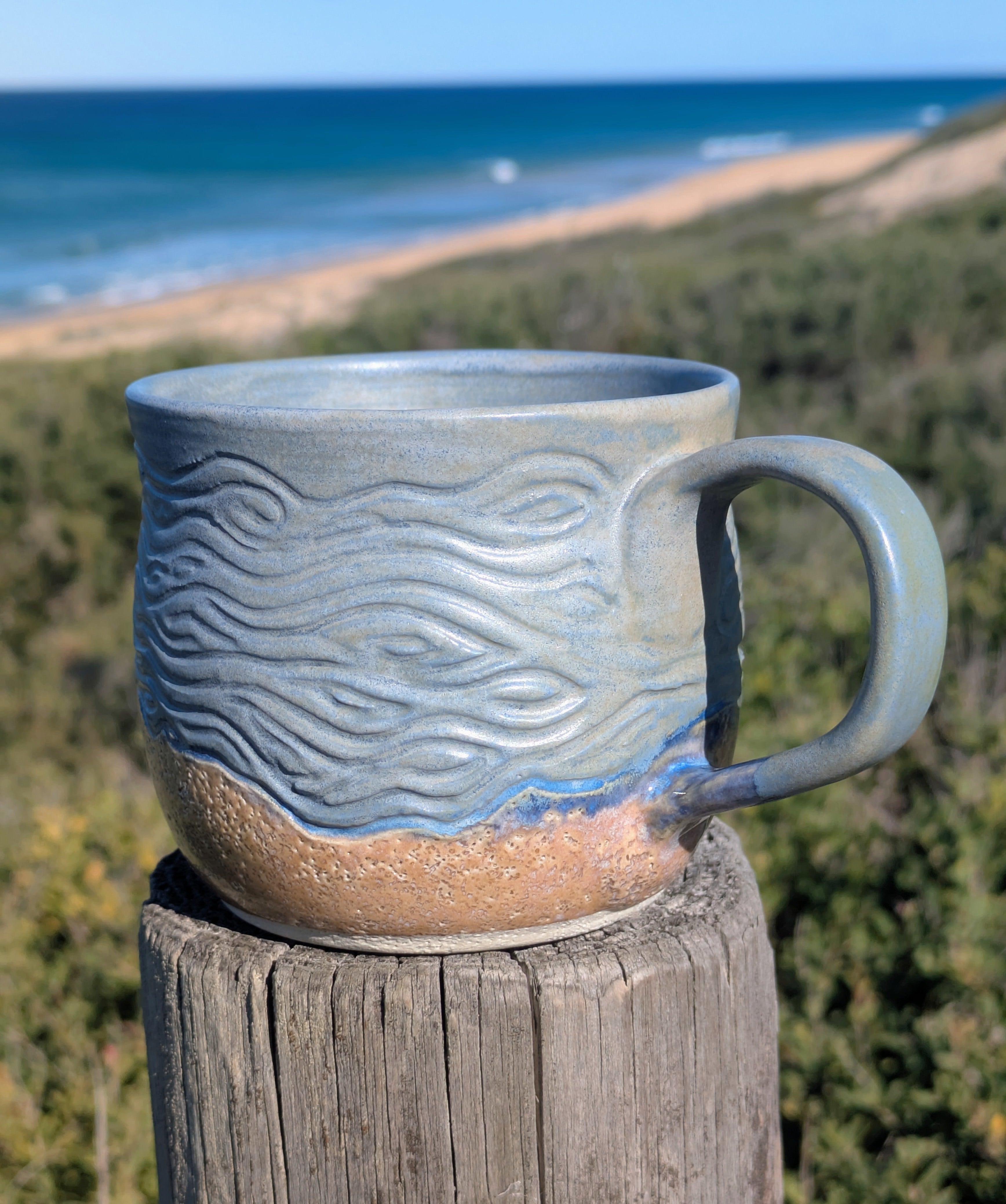 Sand and Waves Large Mug