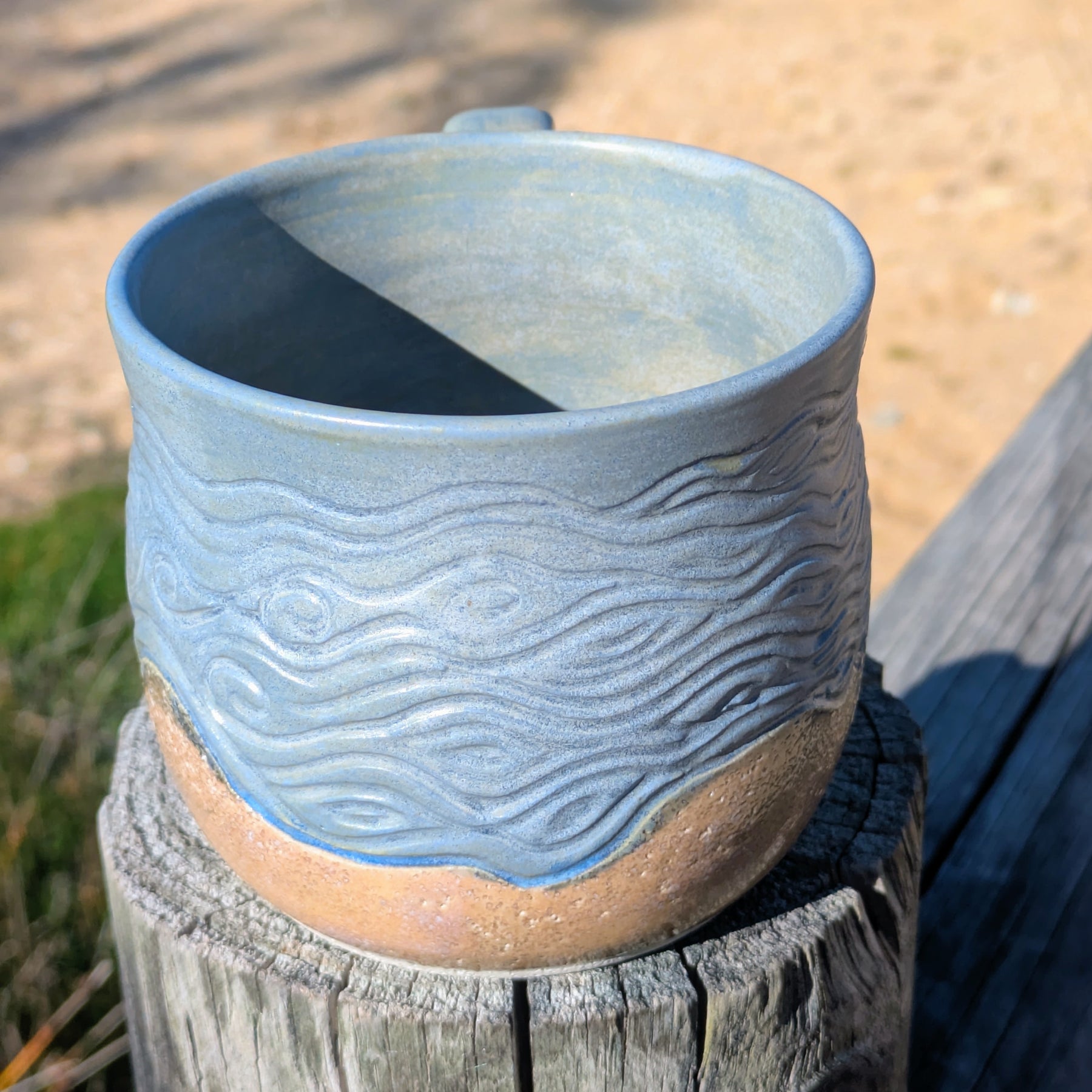 Sand and Waves Large Mug