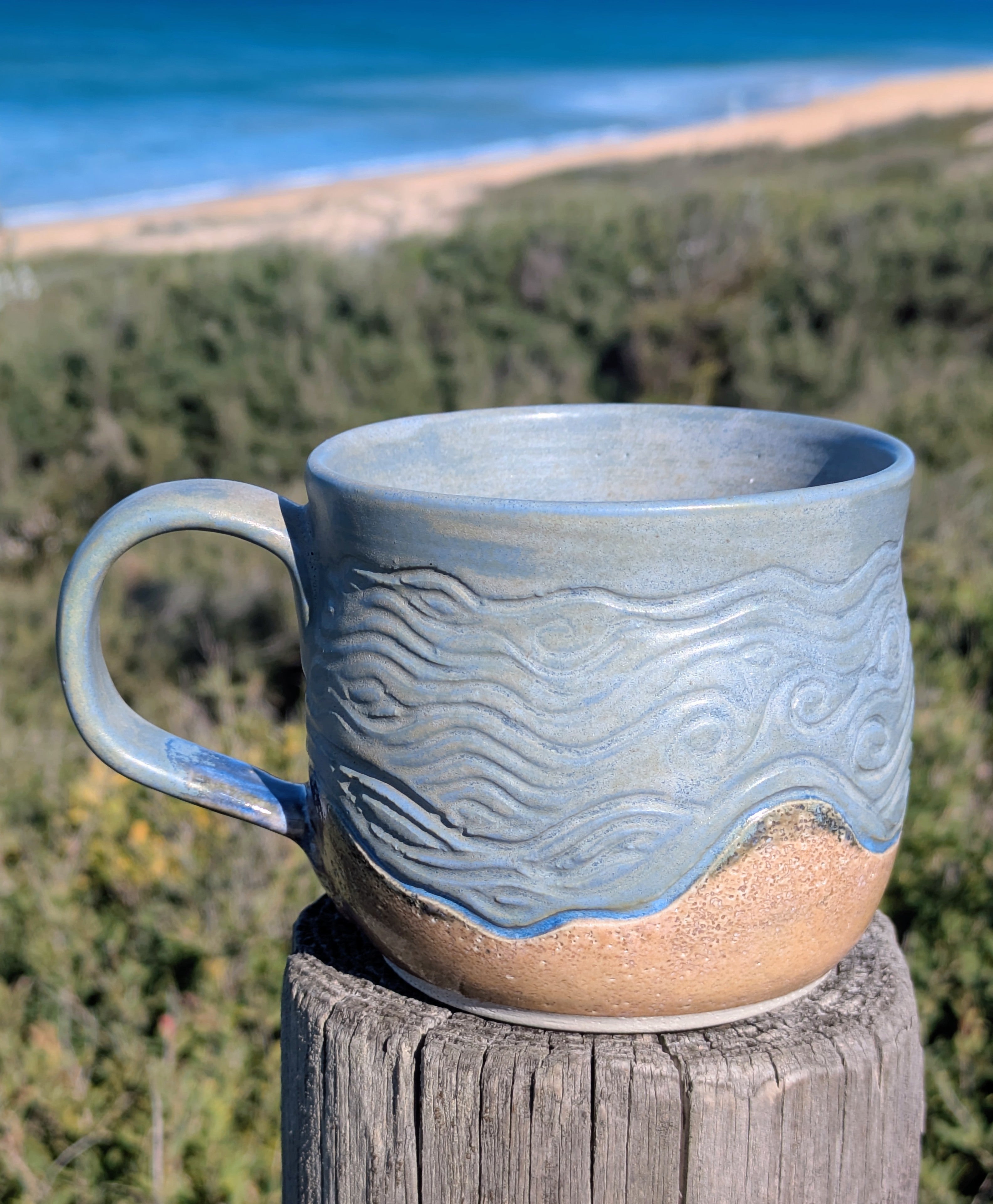 Sand and Waves Large Mug