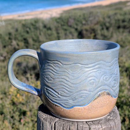 Sand and Waves Large Mug