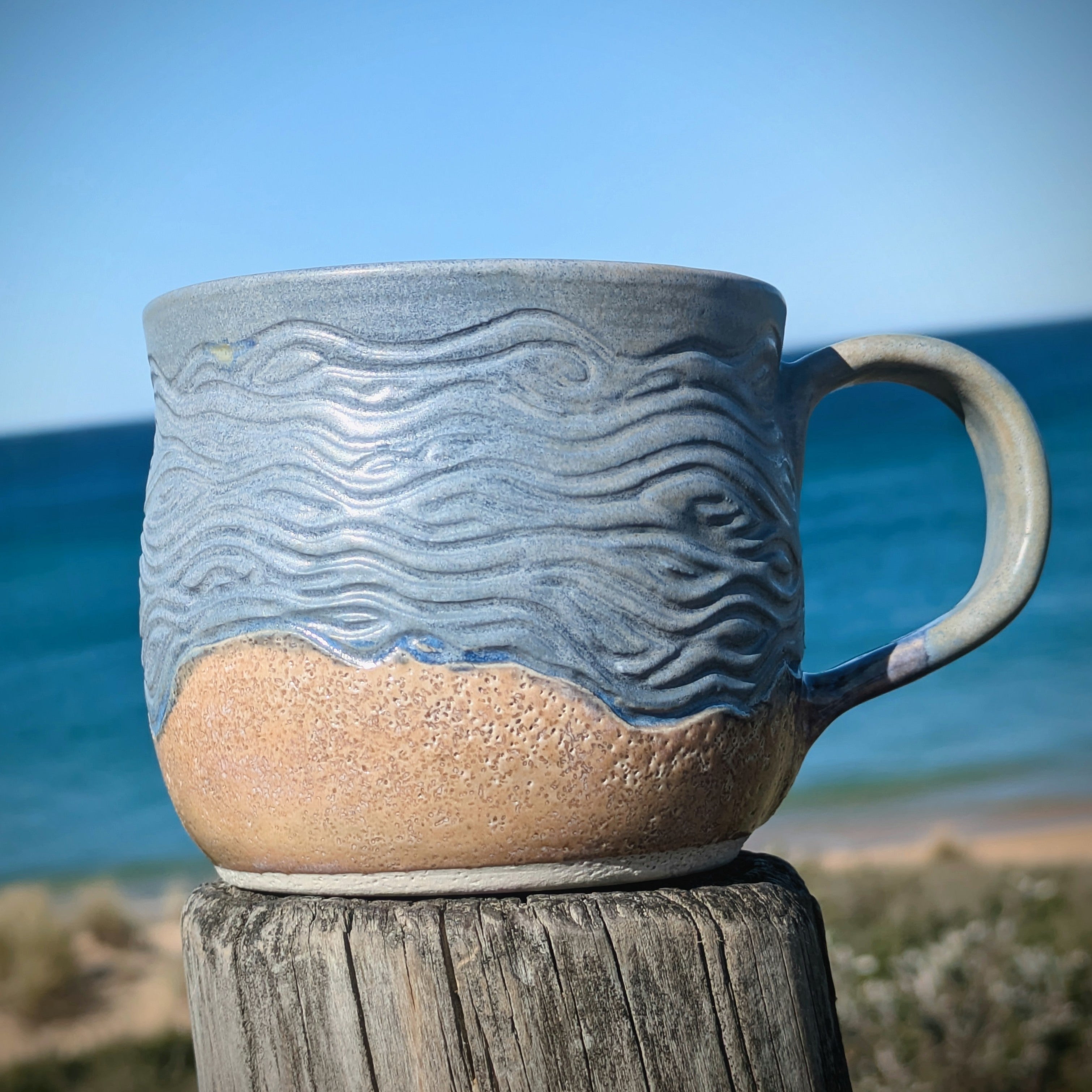 Sand and Waves Large Mug