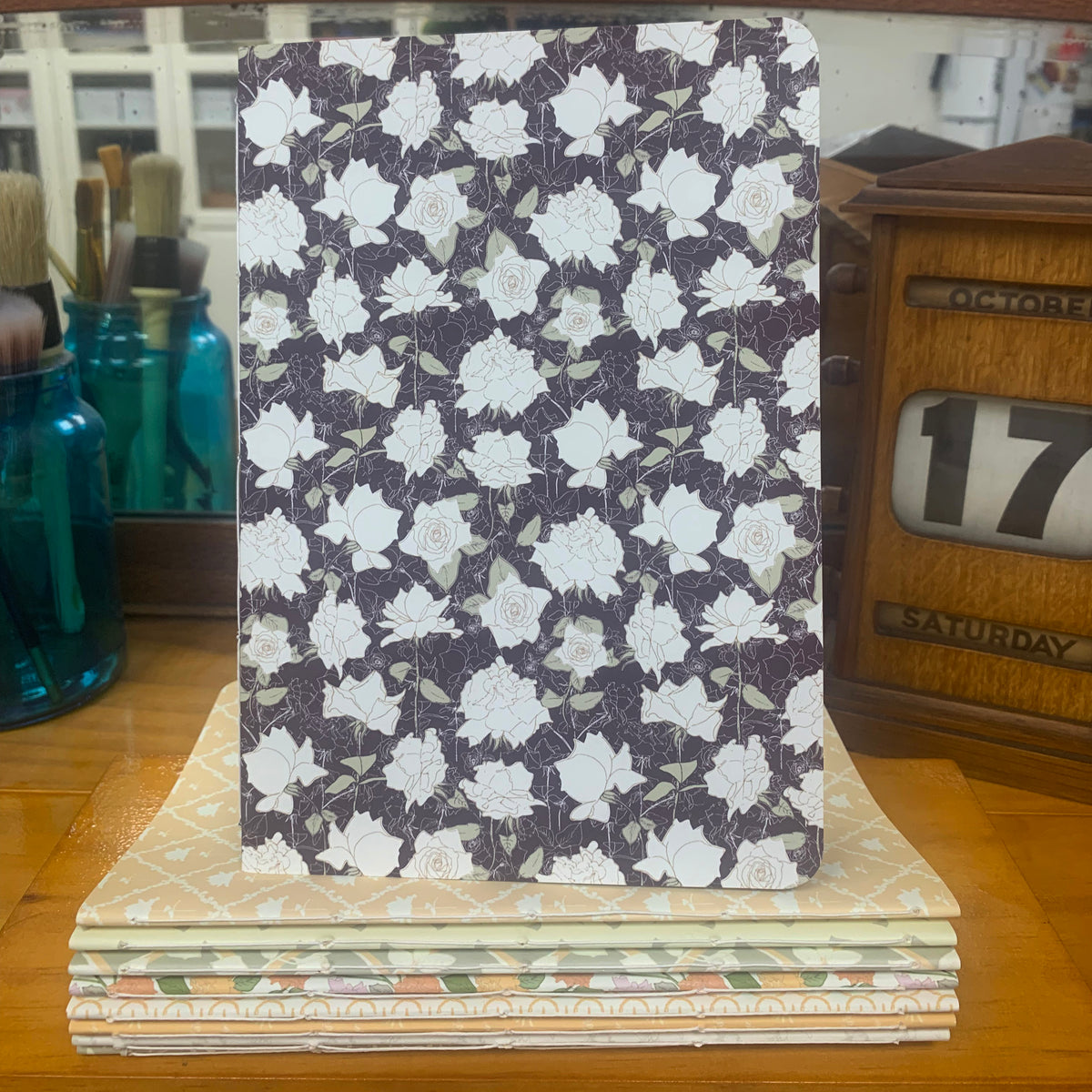 Hand-stitched A5 softcover notebooks original designed cover BTR