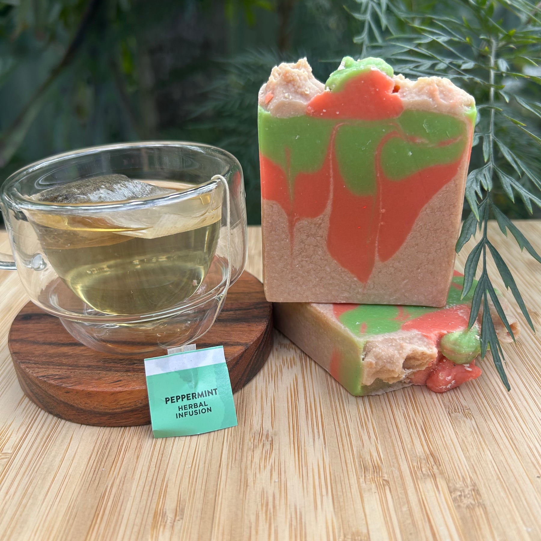 Handmade Peppermint Tea Christmas Soap | Natural Oils | Festive Gift | Australia