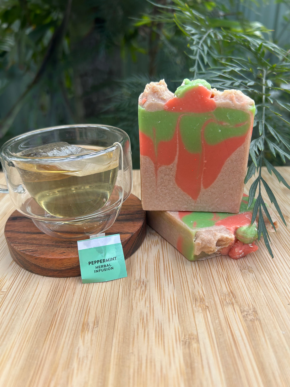 Handmade Peppermint Tea Christmas Soap | Natural Oils | Festive Gift | Australia