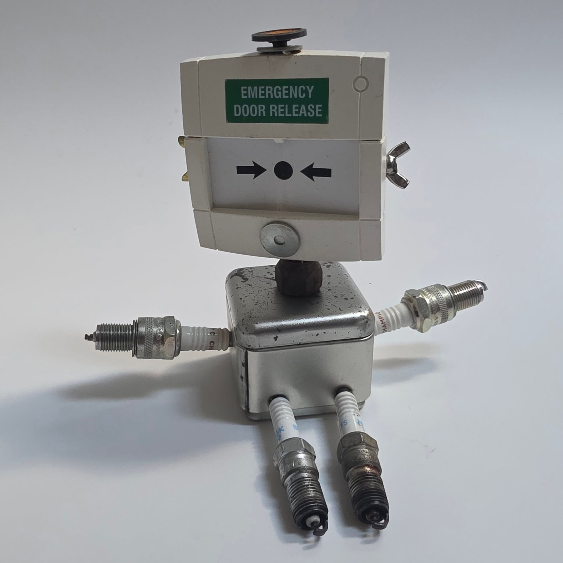 Remade, Reimagined: EDR018 Upcycled Emergency Door Release Robot