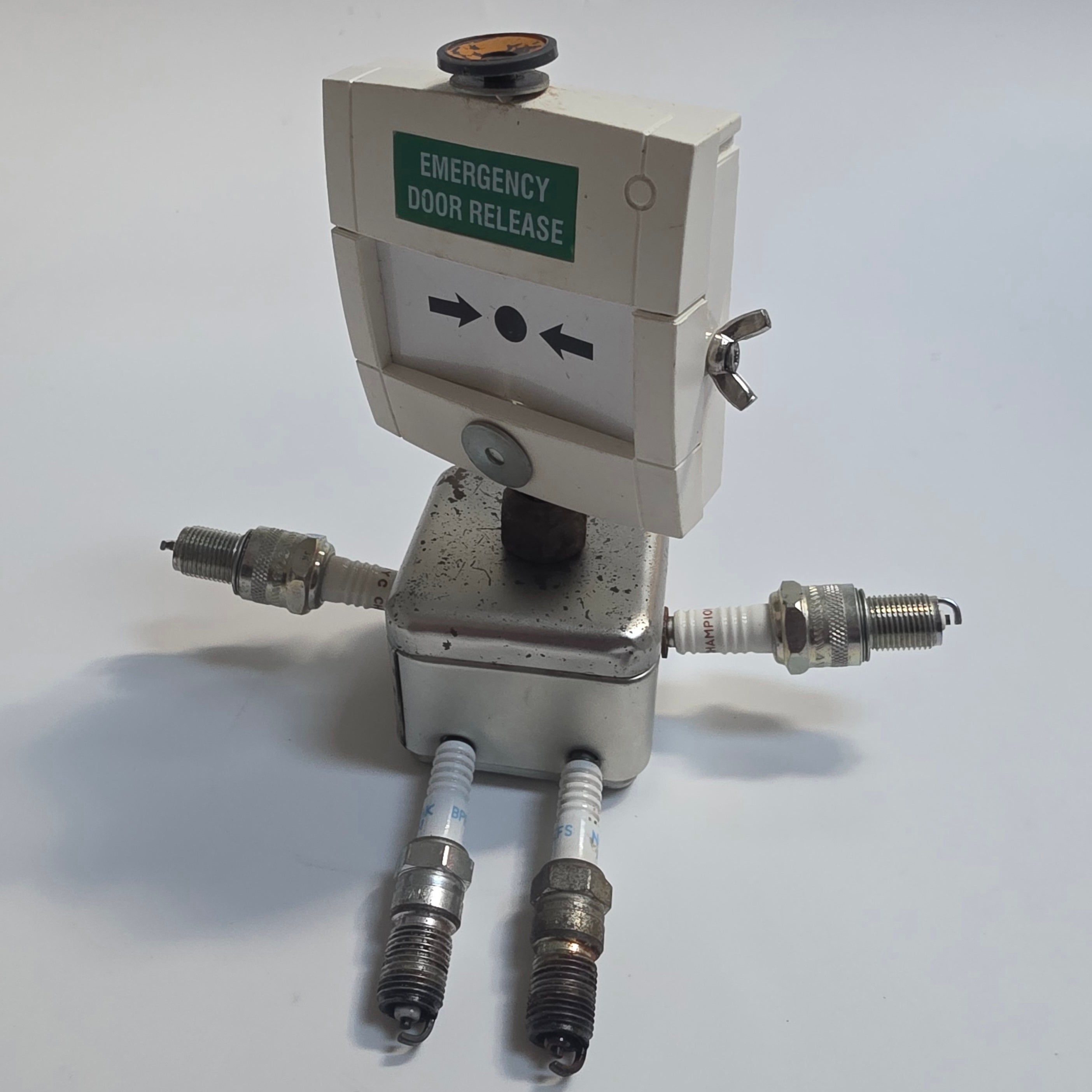 Remade, Reimagined: EDR018 Upcycled Emergency Door Release Robot