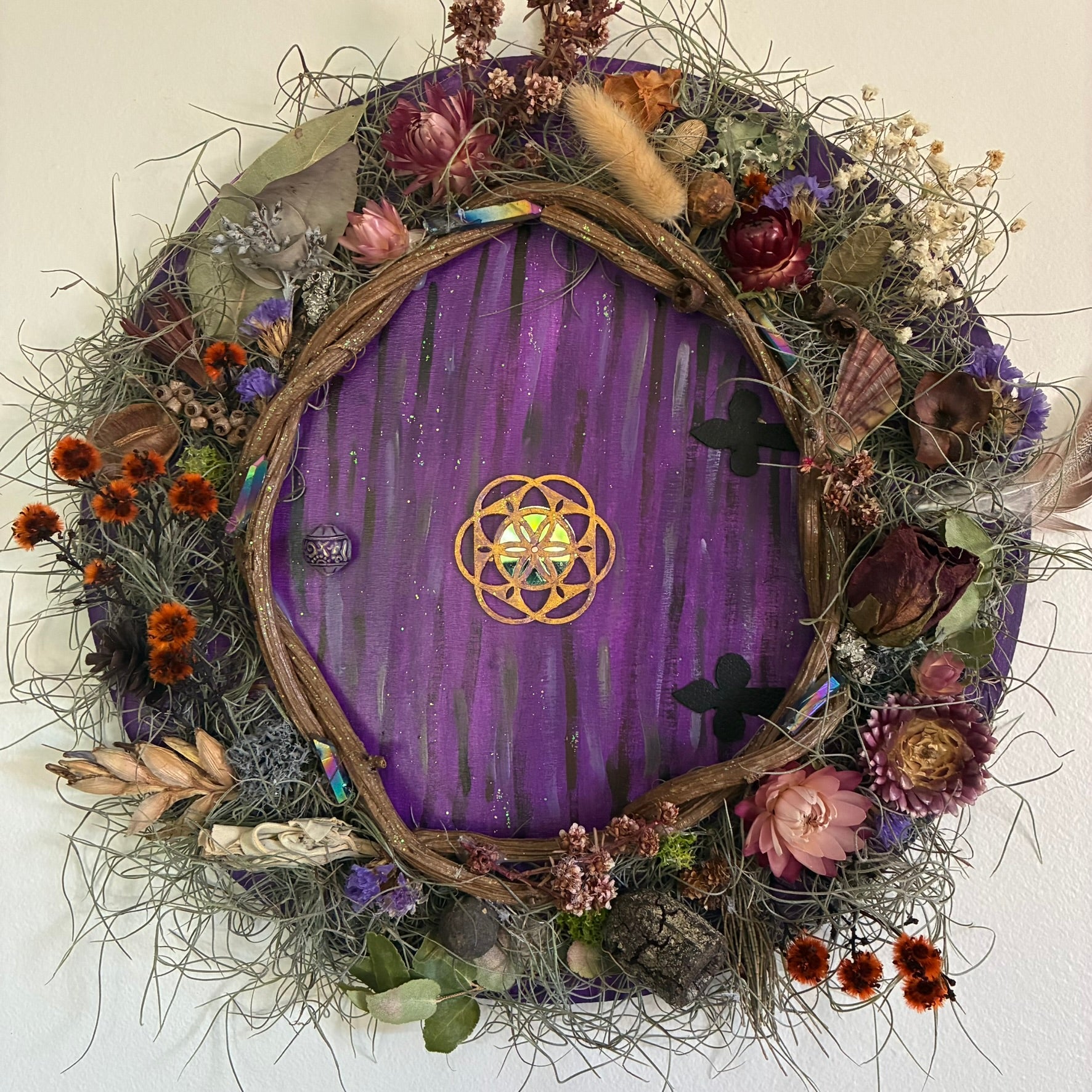 Wreath - Faery Door (Purple)