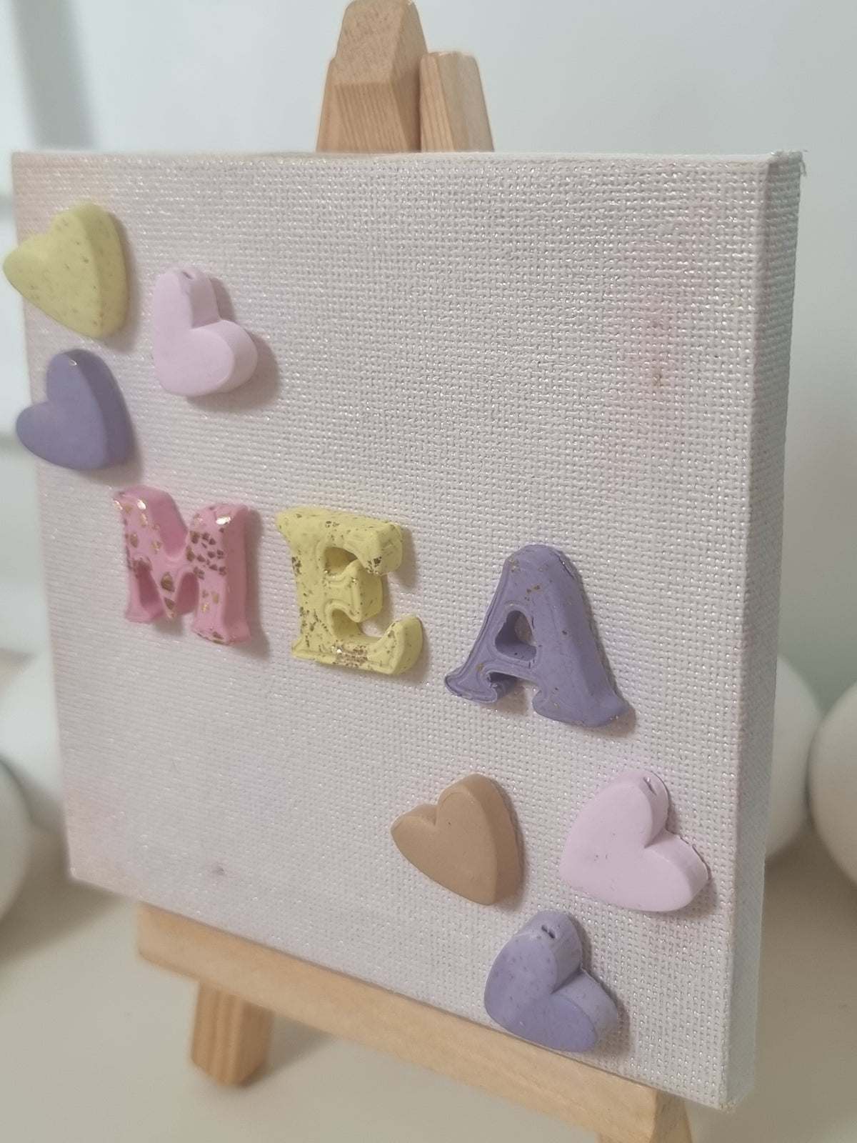 Name Tile Girls - Canvas and Easel bundle