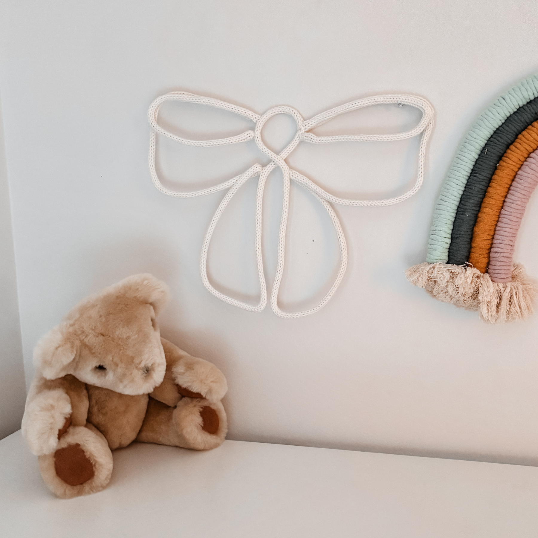 Knitted Bow Wall Decor