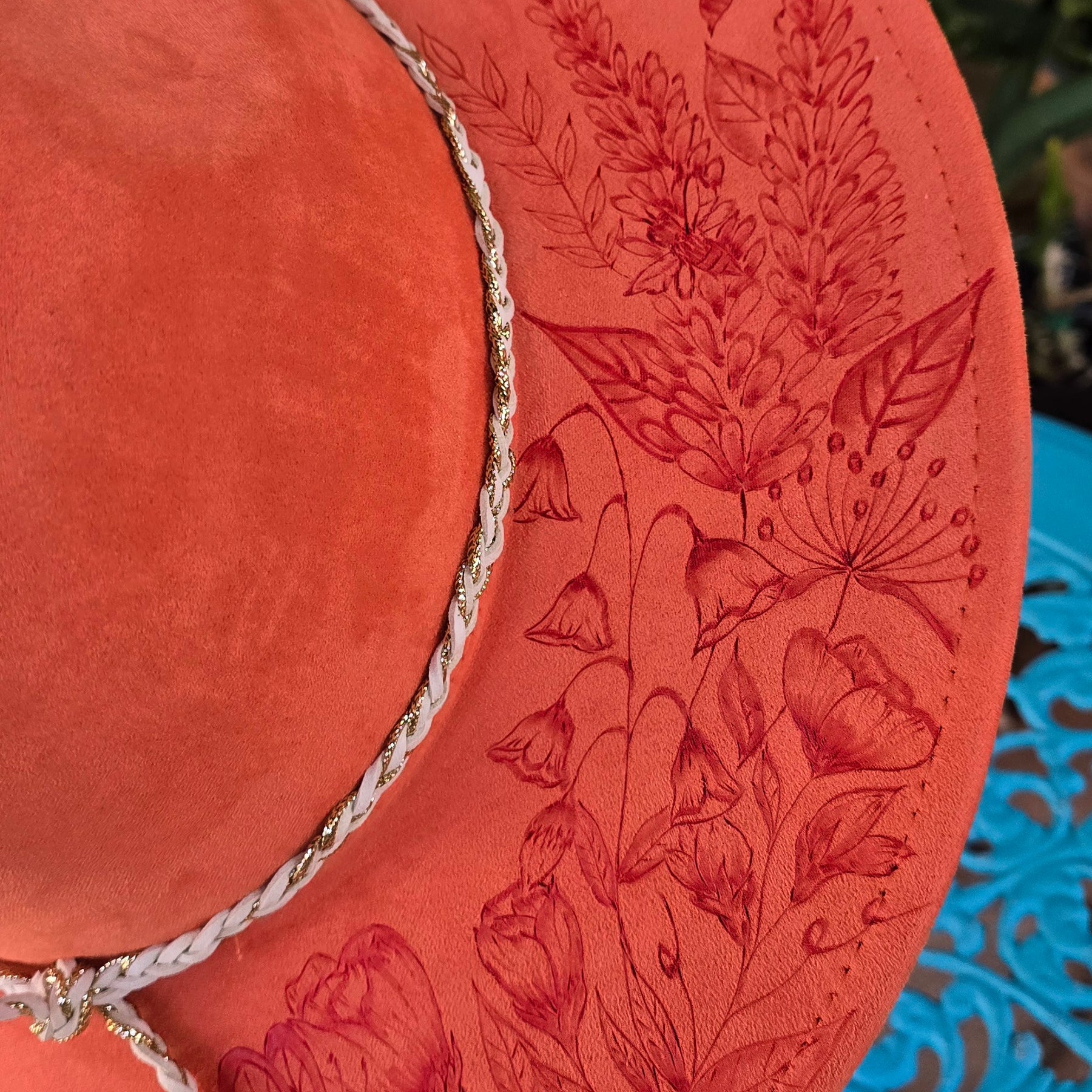 Hand burnt fedora Butterfly collection: The Wildflower & Bee Garden