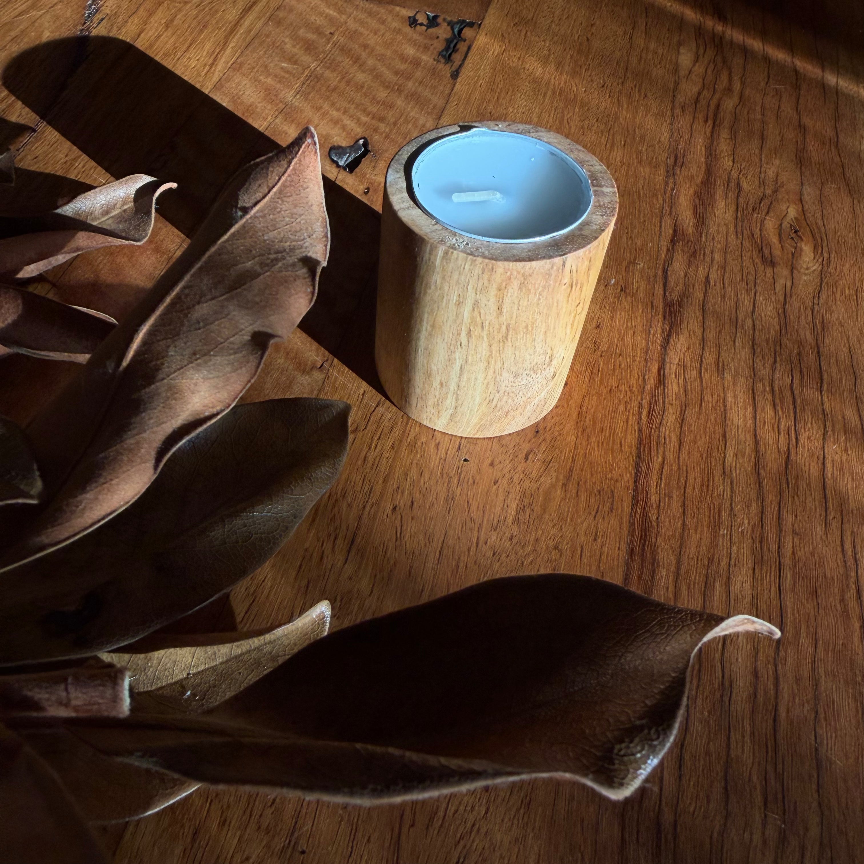 Wooden Tea Light Candle Holder