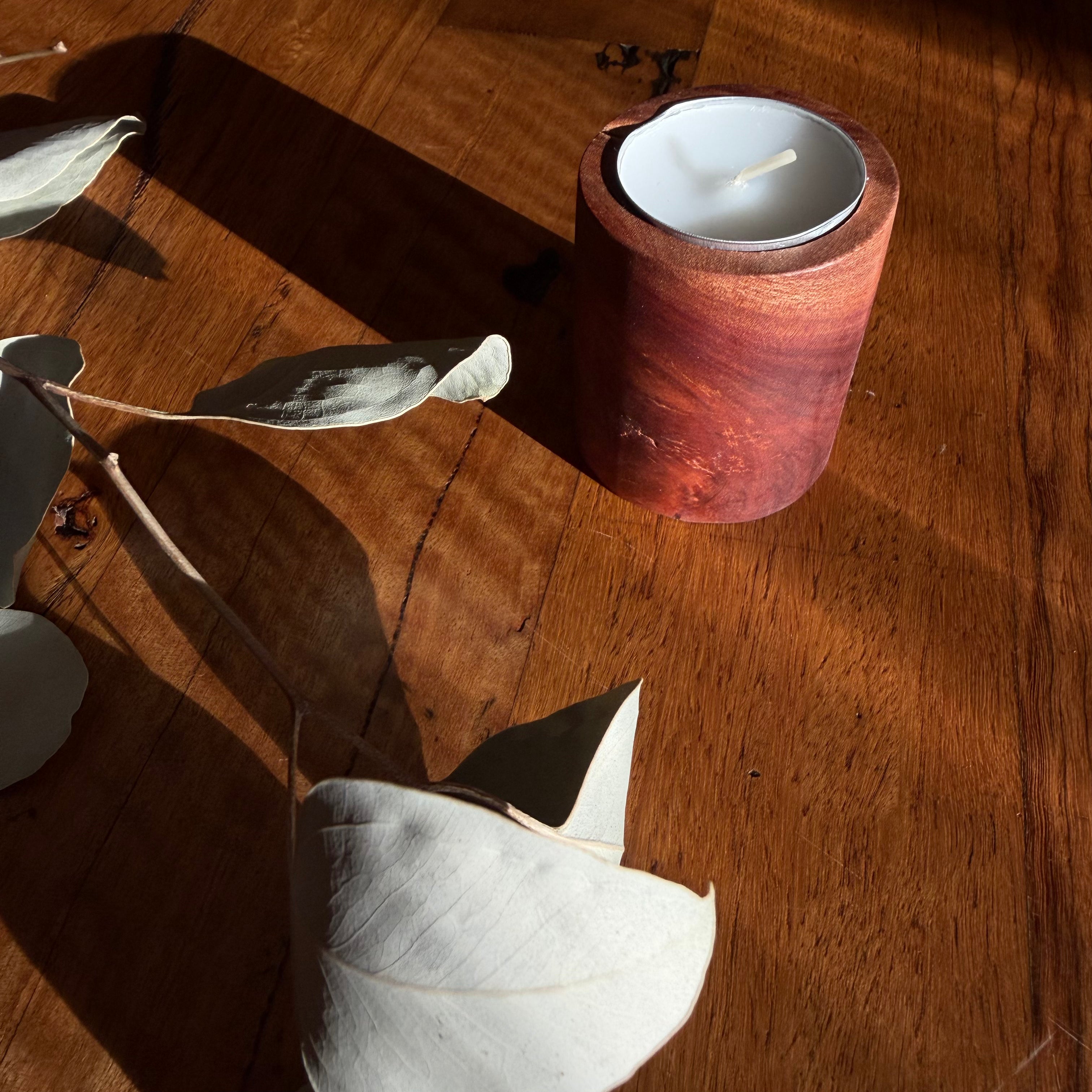 Wooden Tea Light Candle Holder
