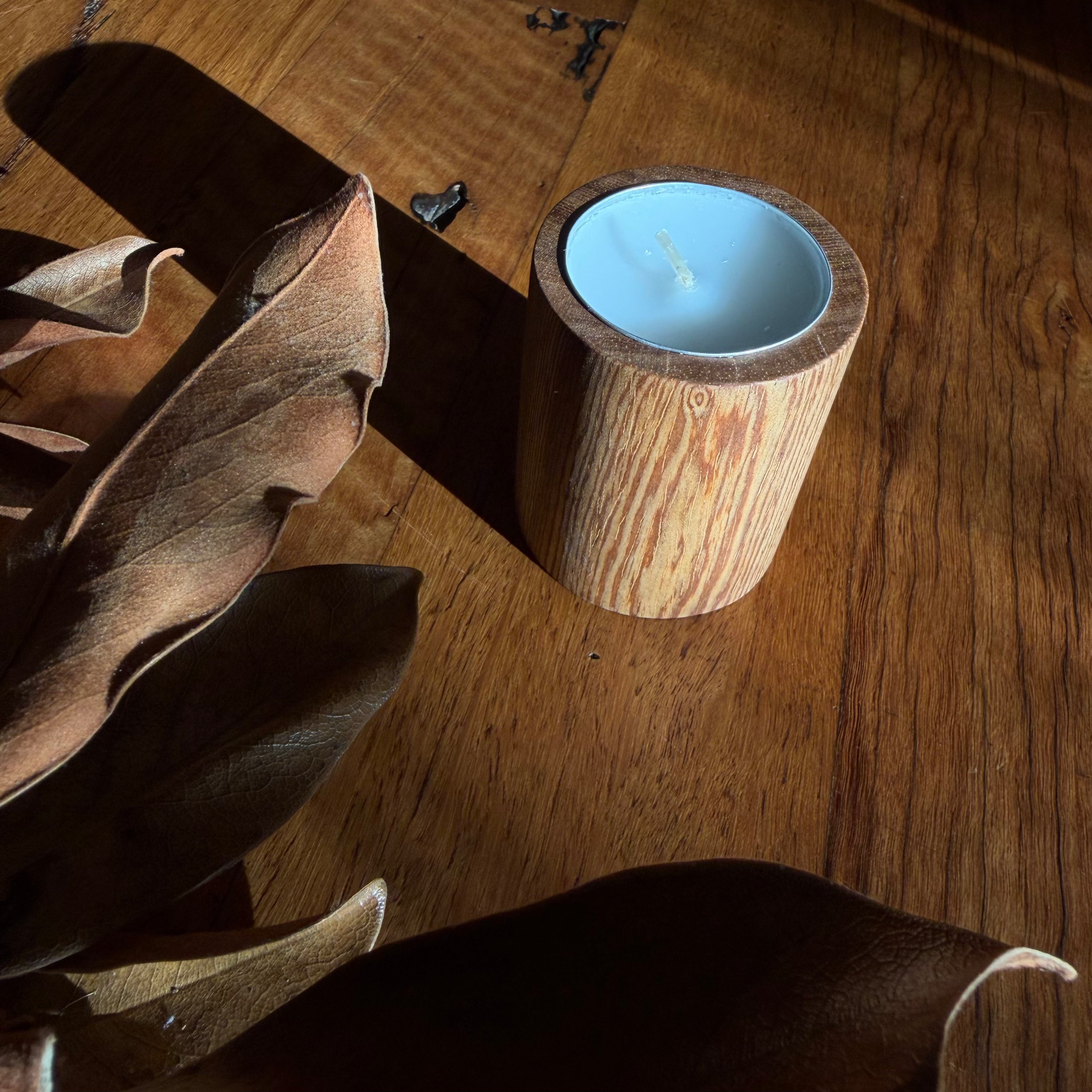 Wooden Tea Light Candle Holder