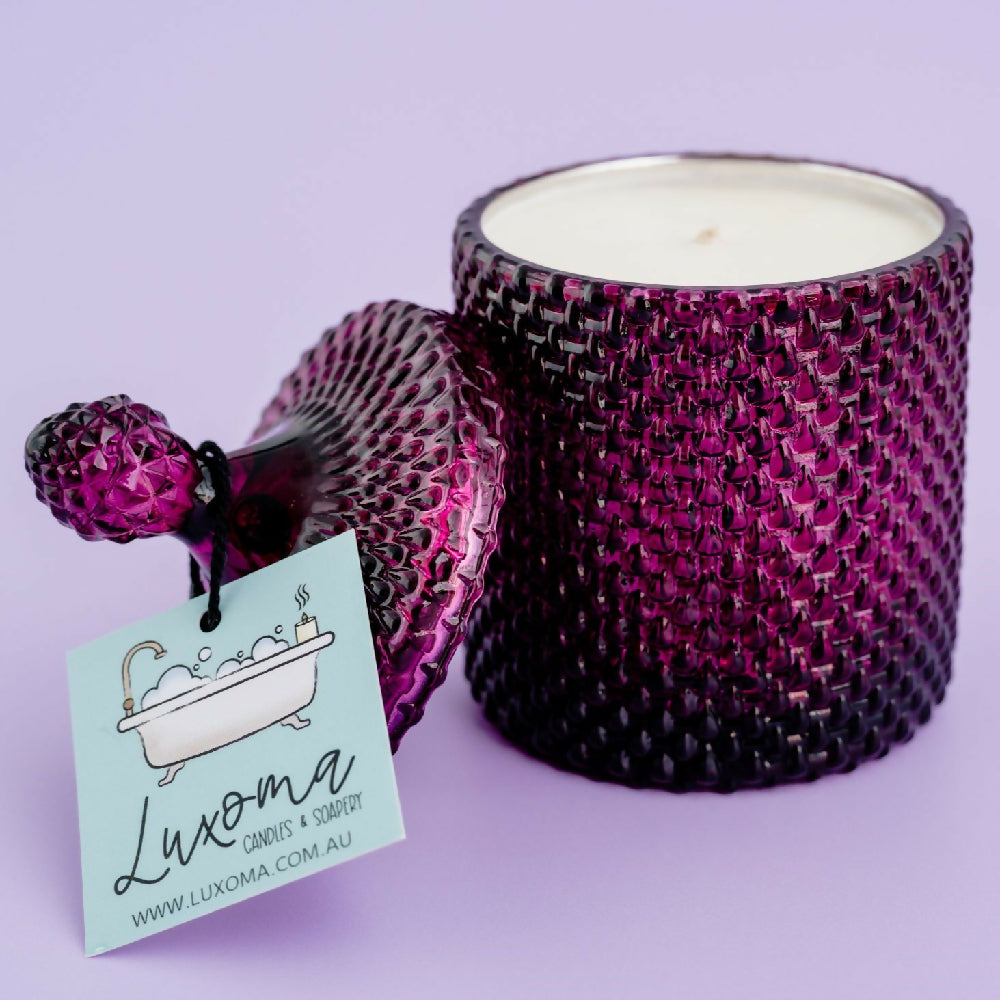 Purple Tear Drop Soy Candle - CHOOSE YOUR SCENT
