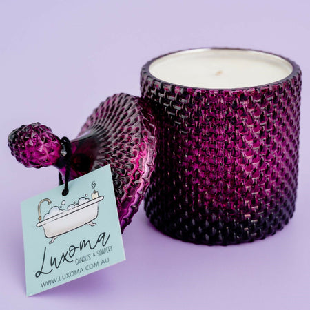 Purple Tear Drop Soy Candle - CHOOSE YOUR SCENT