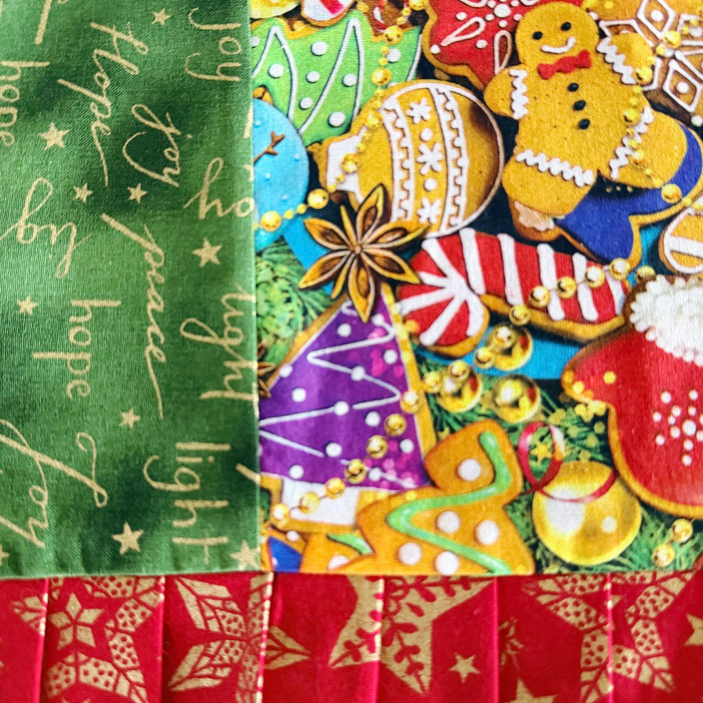 Gingerbread cookies ladies' Christmas tie back apron.