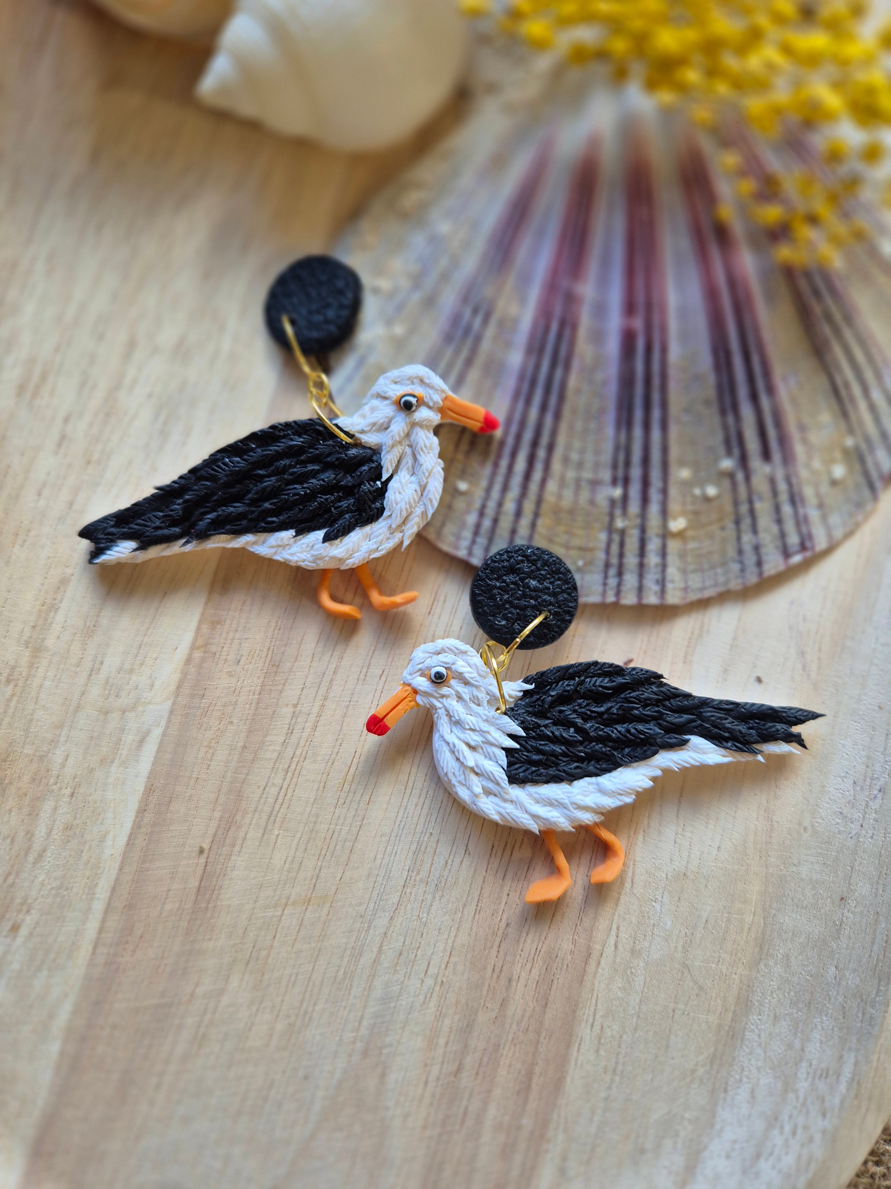 Seagull Dangle Earrings