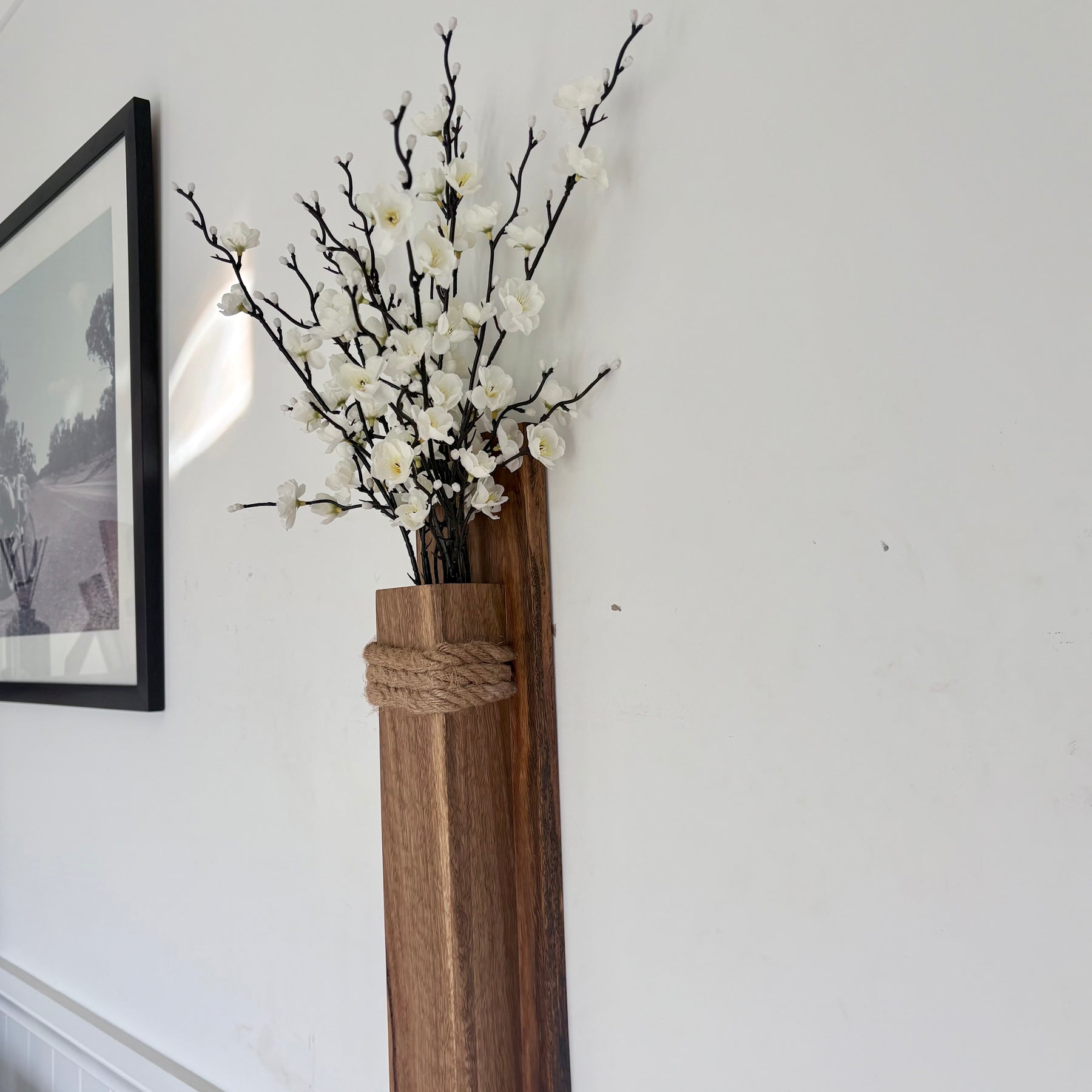 Spotted gum Wall pocket vase