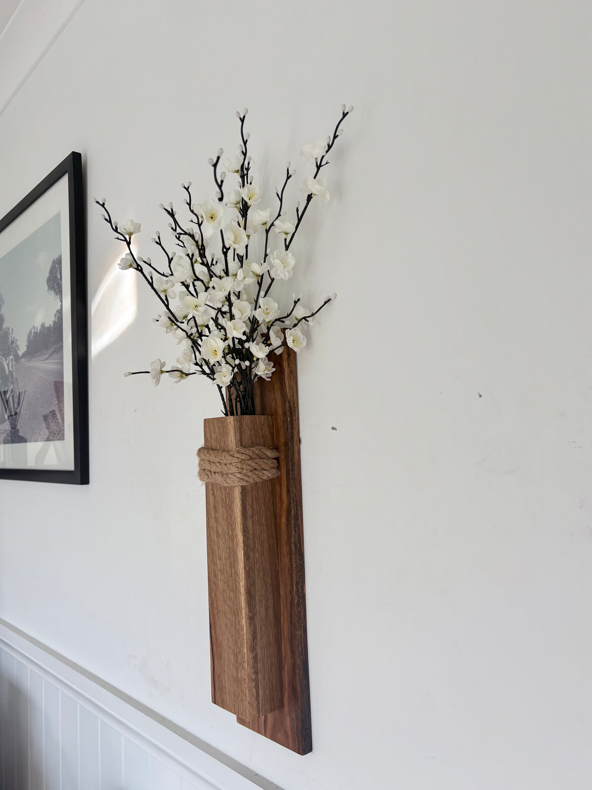 Spotted gum Wall pocket vase