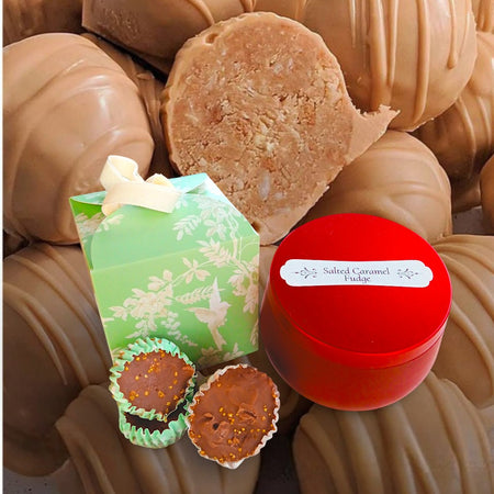 100gm Salted Caramel Fudge & Candle
