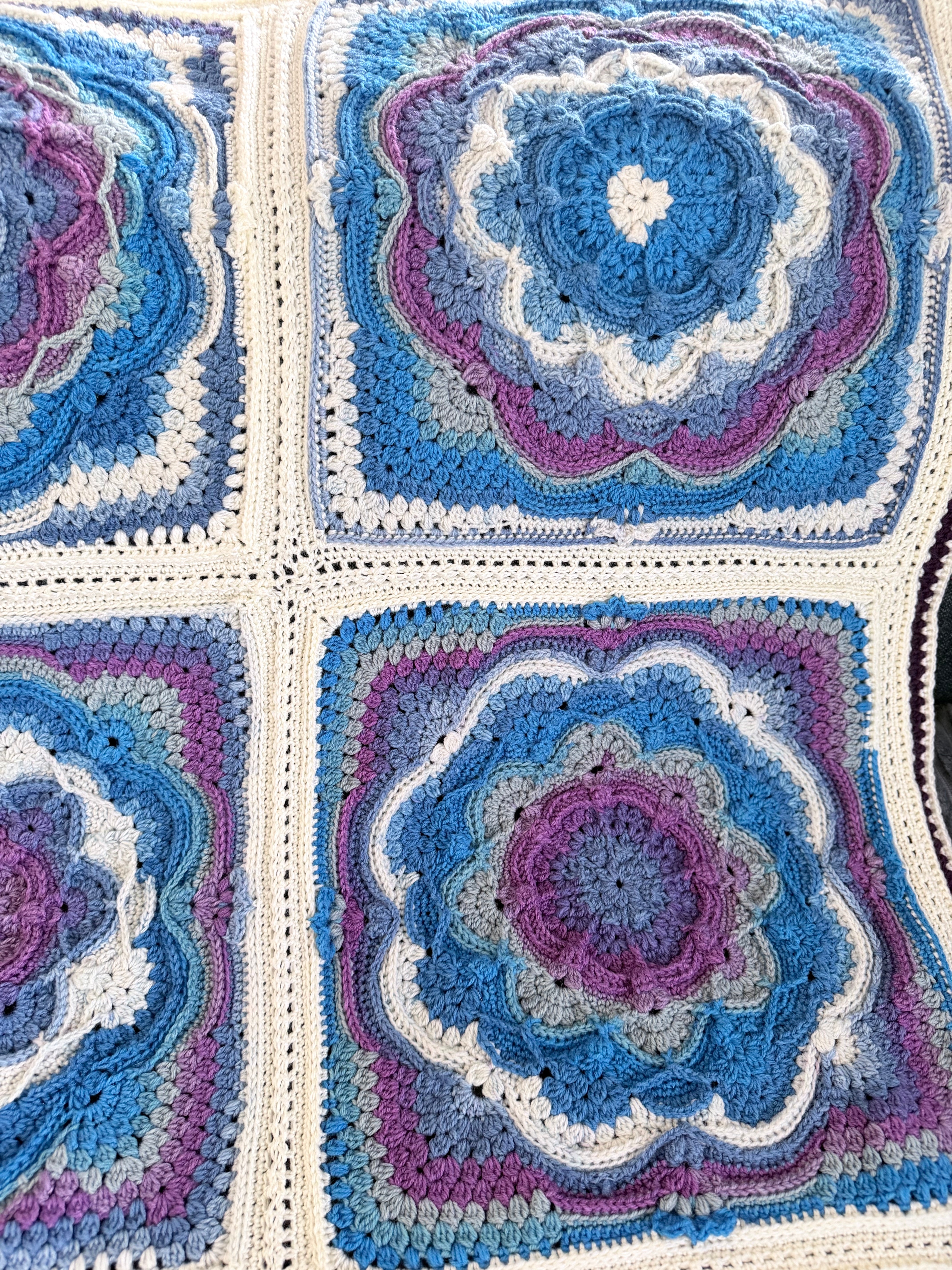 #039 - Large Crocheted Blanket