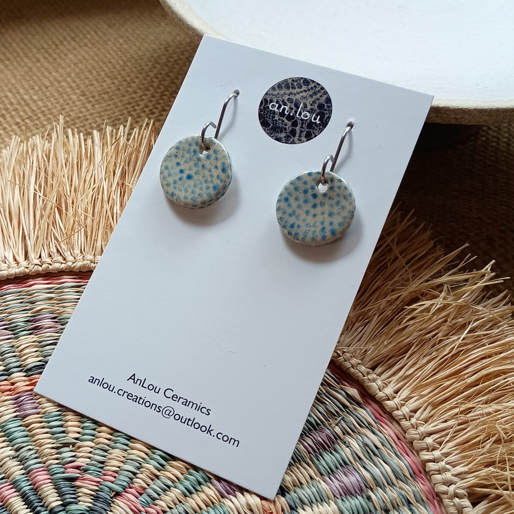 Small Blue Dotted Drops