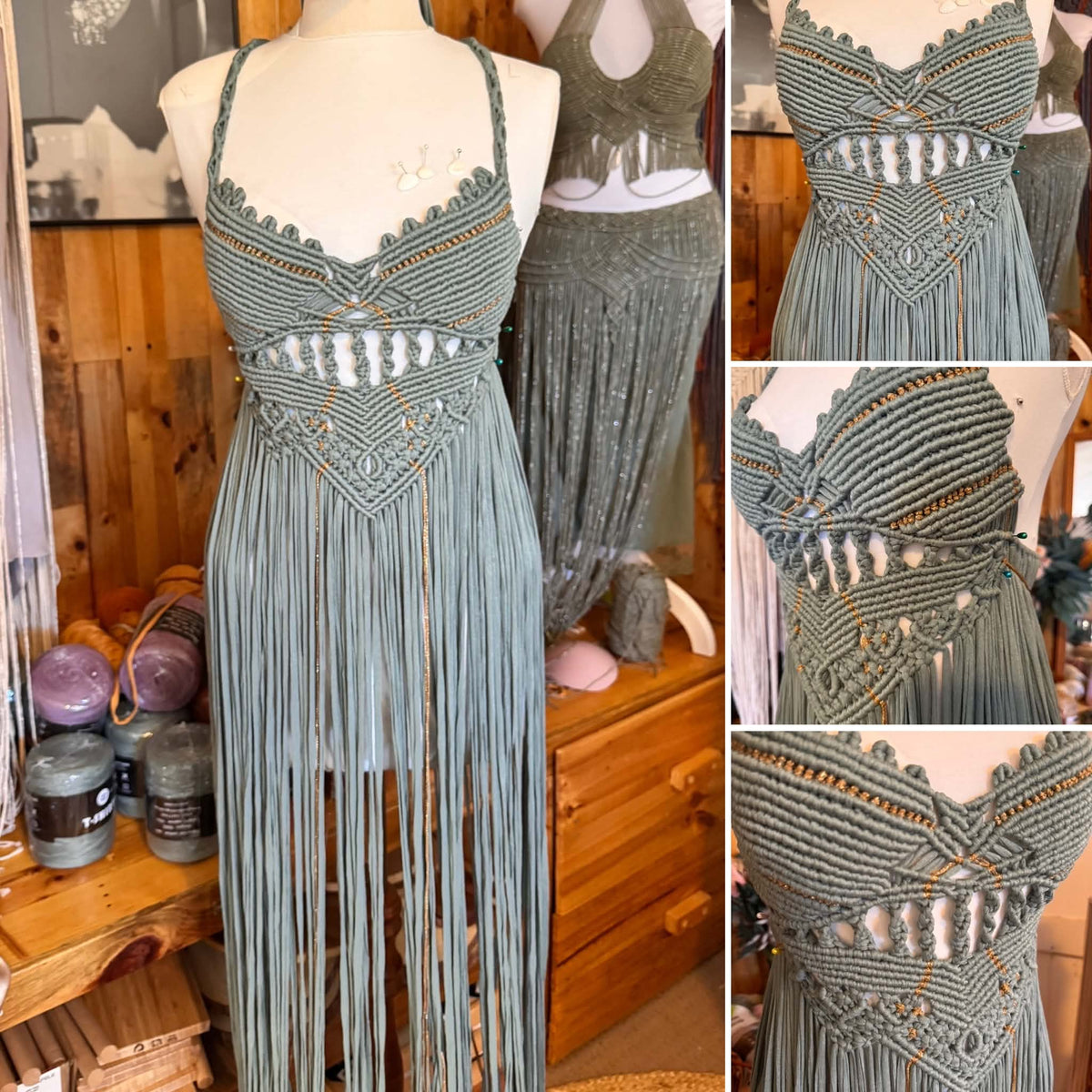 Lavanda Handmade Macrame Dress