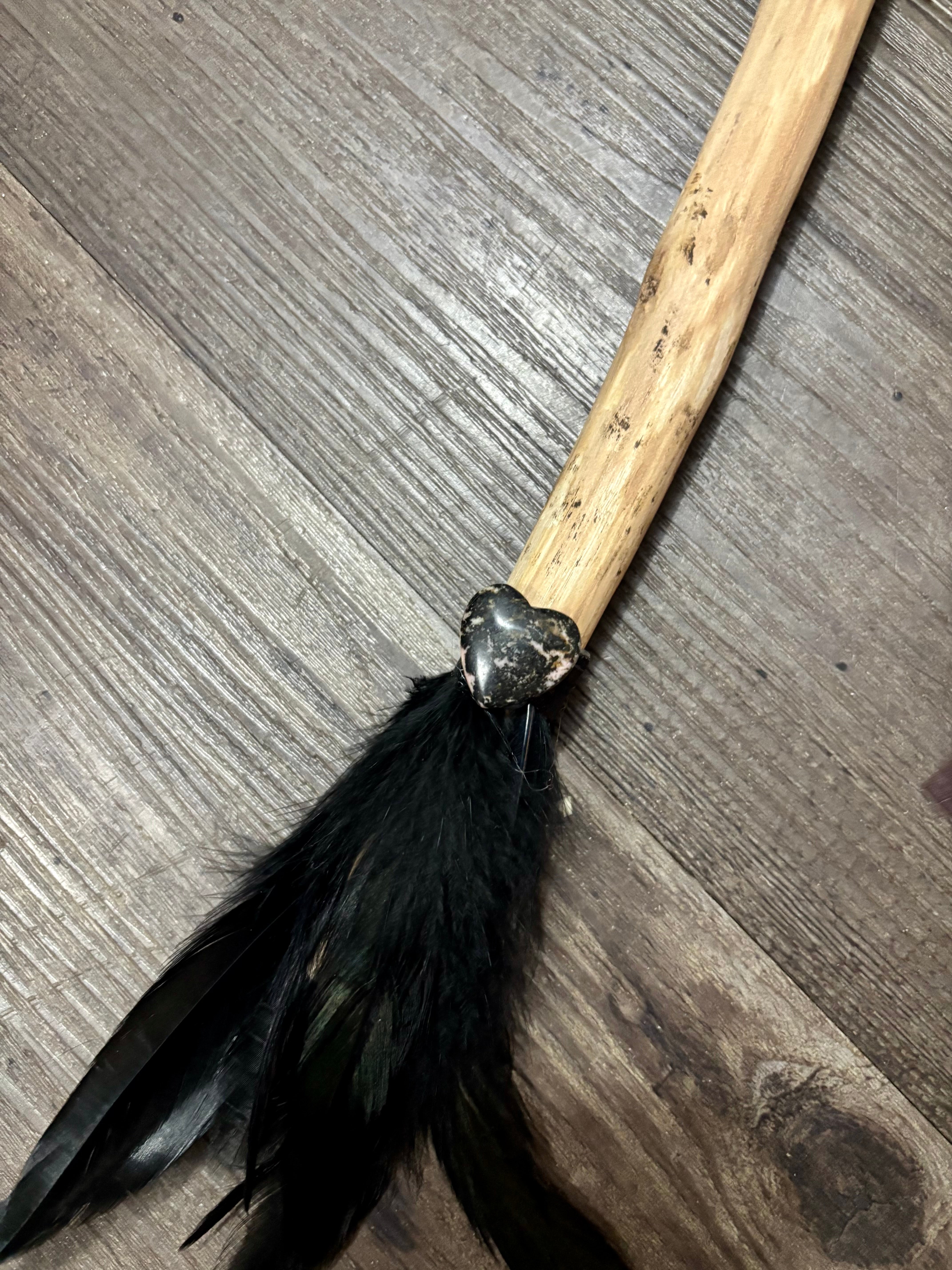 Handmade Kangaroo Hide Rattle – One of a Kind