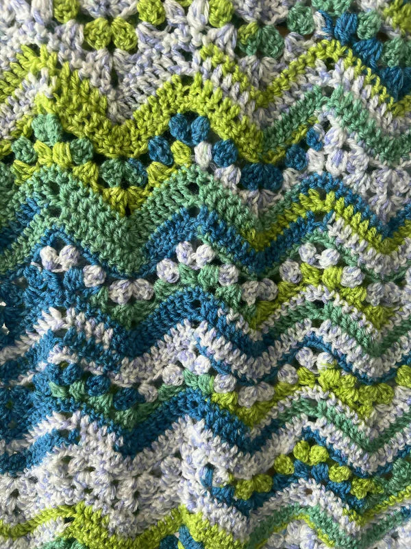 Crochet | Blanket / Throw | Various Styles | Greens
