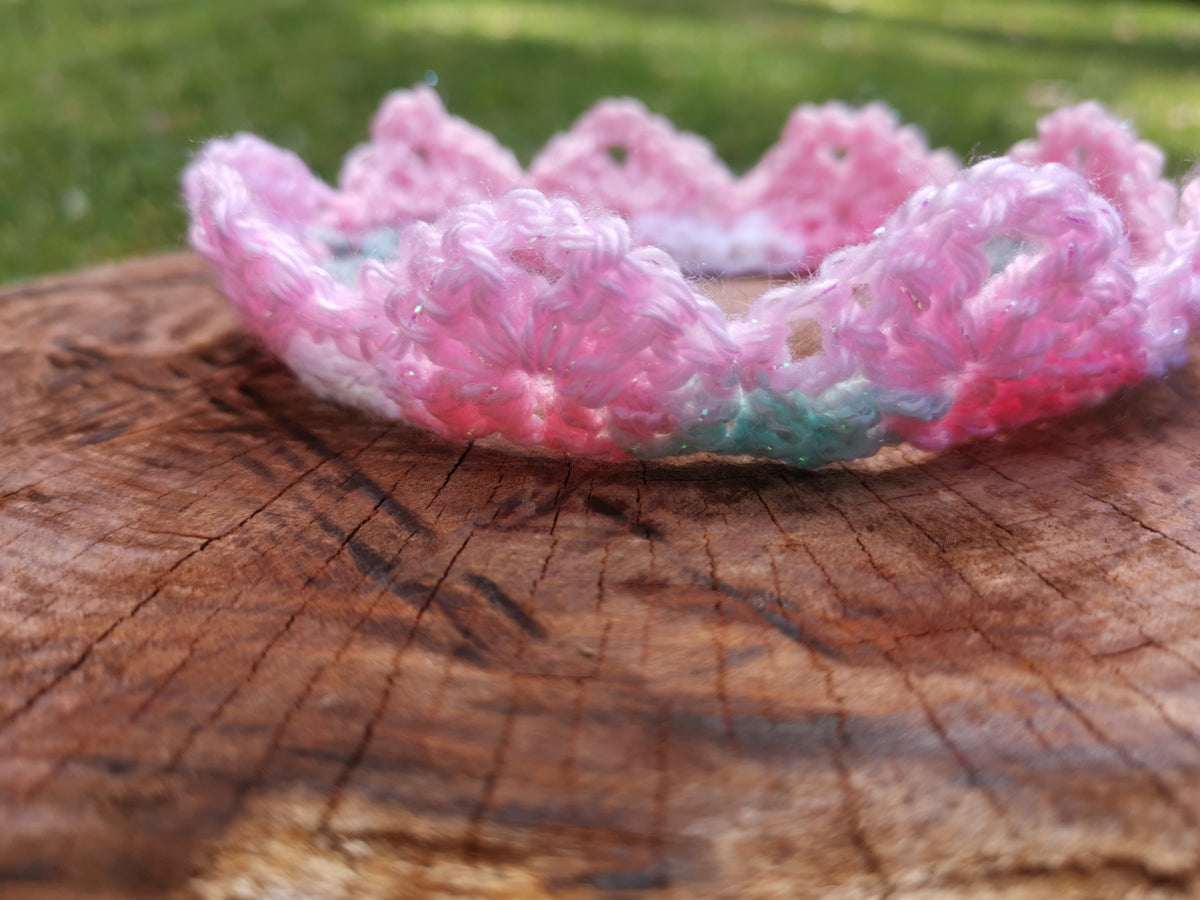 Sparkly Baby Crochet Crown