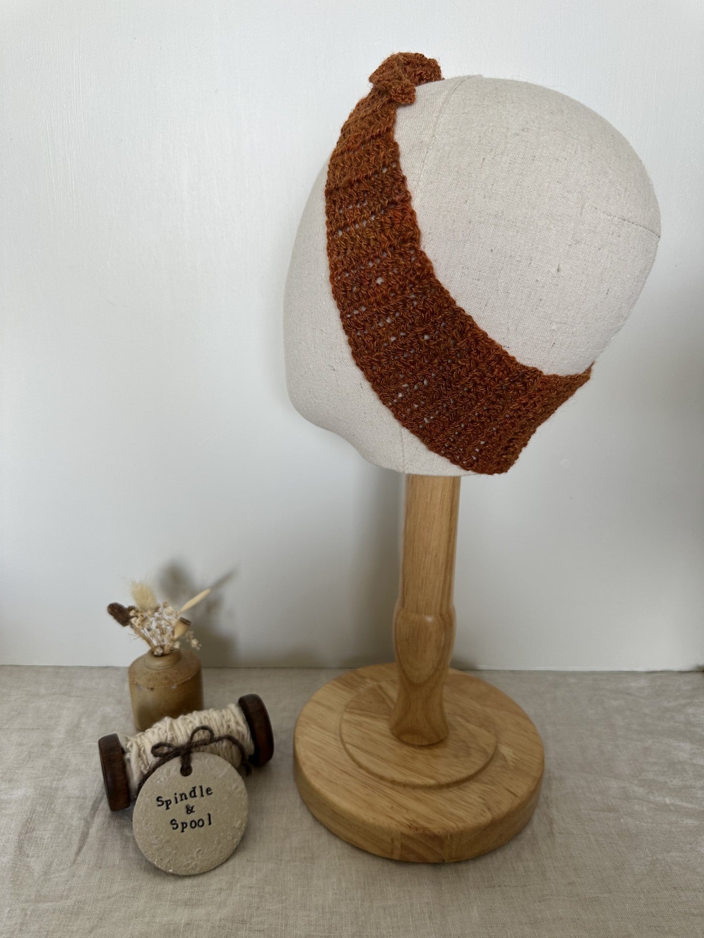 Handspun Crocheted Hair or Neck Ties
