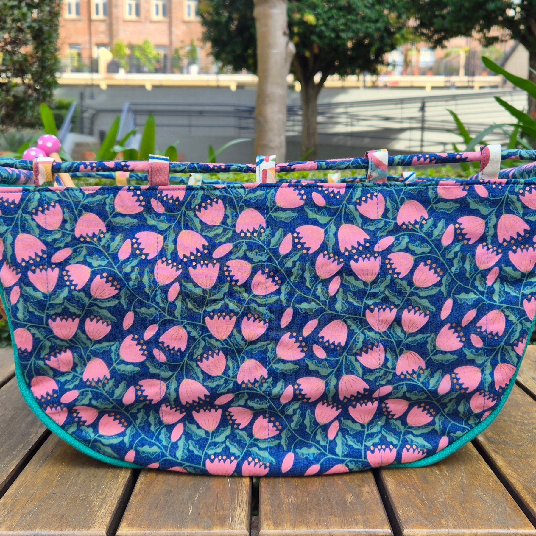 Large Knitting Project Bag – Convertible Tote