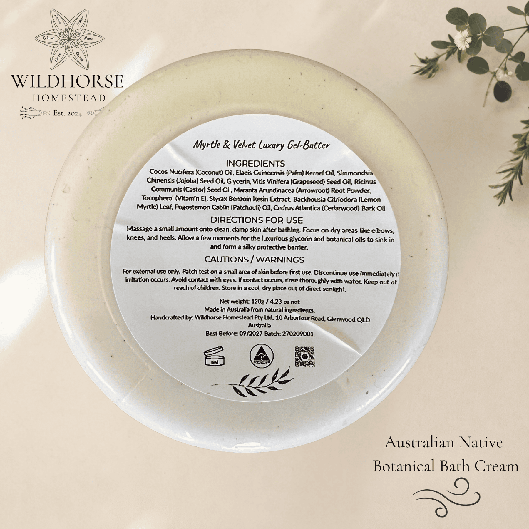 Wildhorse Myrtle & Velvet Luxury Gel-Butter