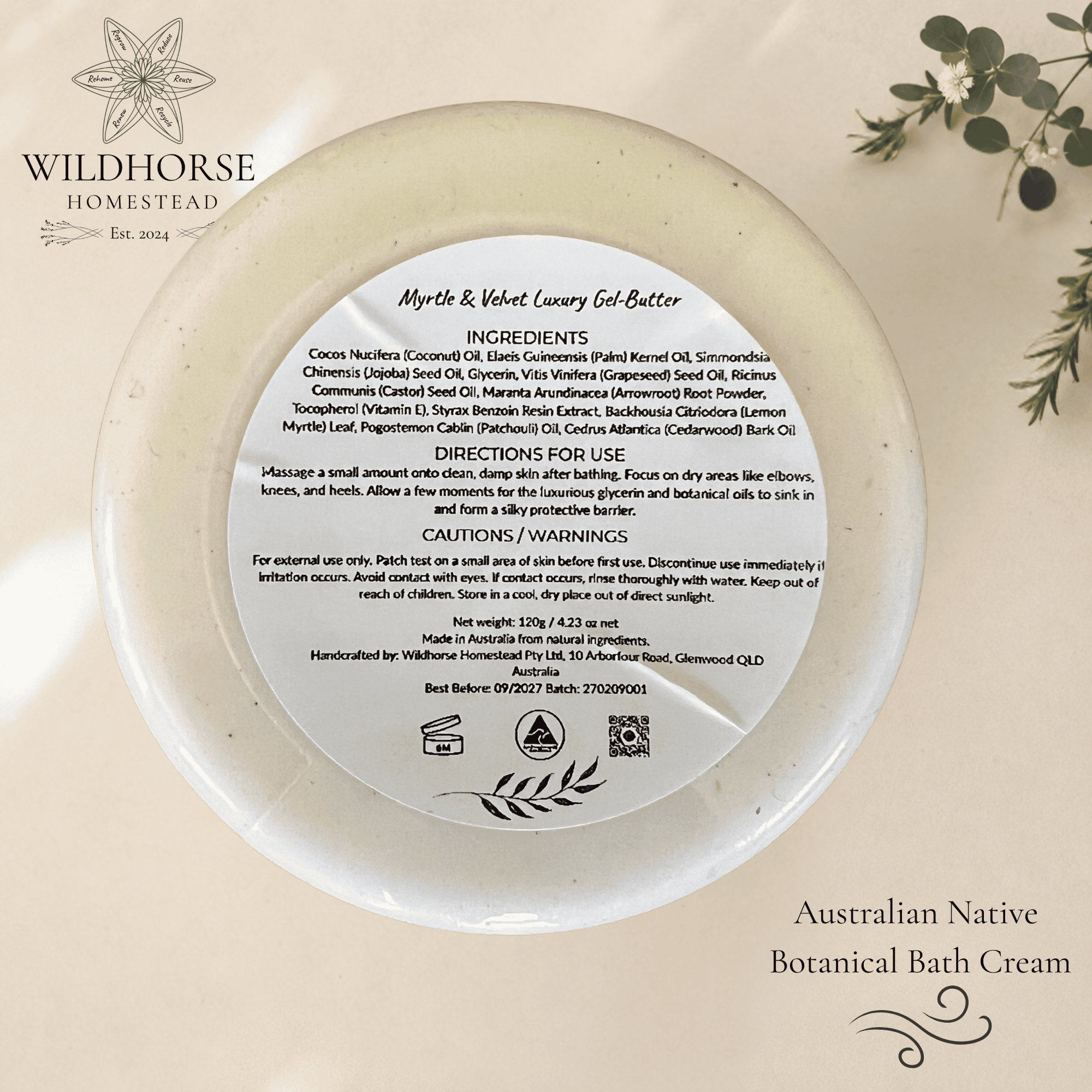 Wildhorse Myrtle & Velvet Luxury Gel-Butter
