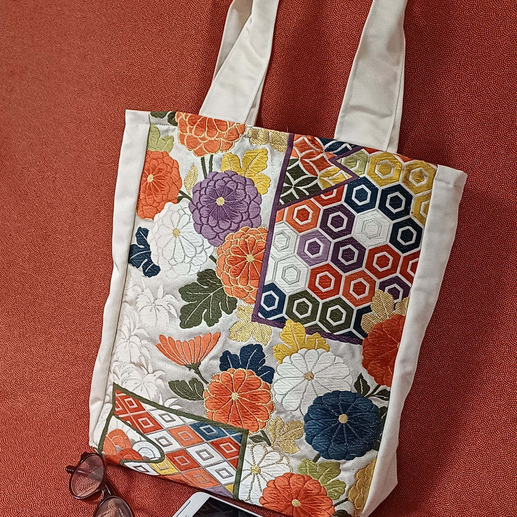 Kimono small Tote Bag - White