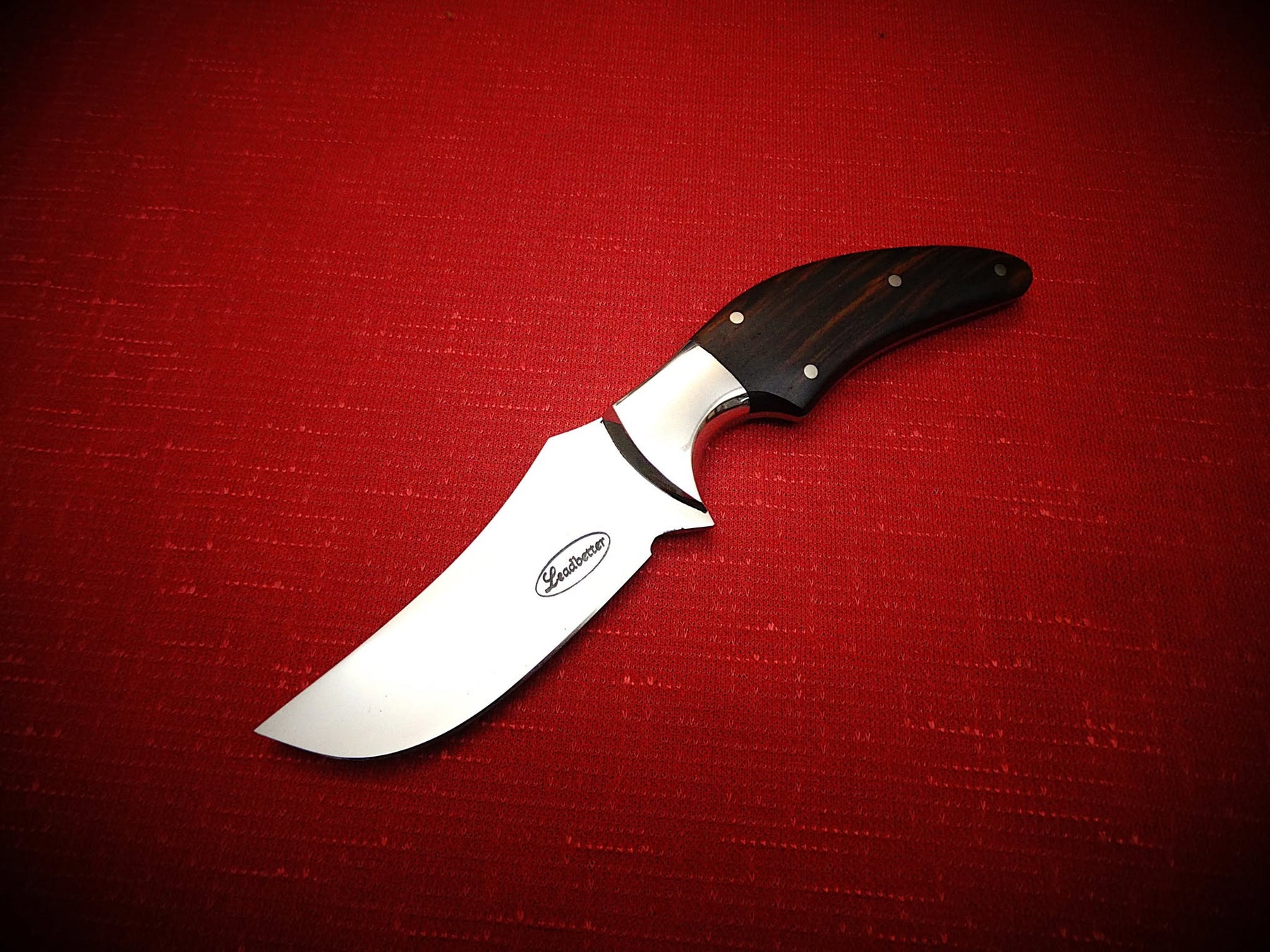 Outdoor camping 440c fixed blade knife leather sheath crocodile skin