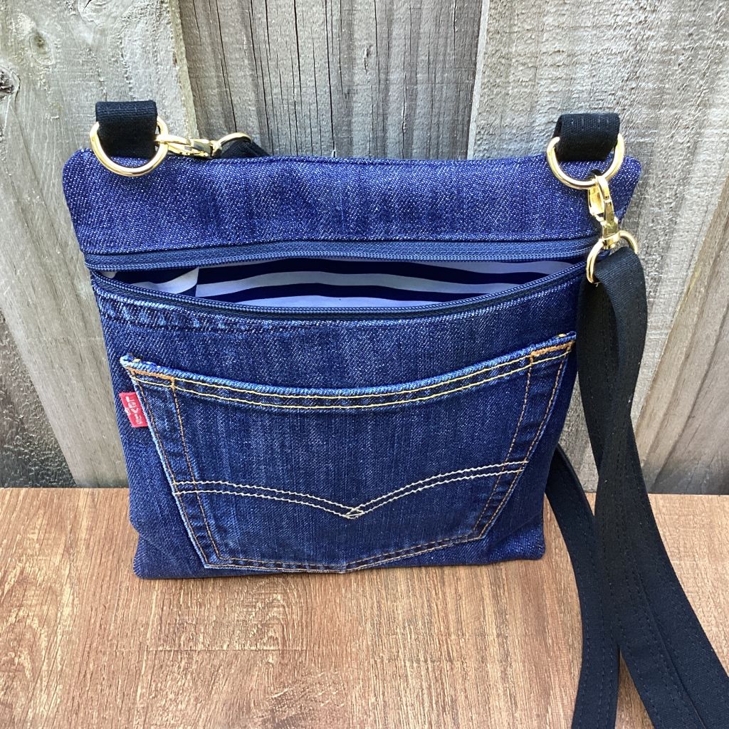 Upcycled Denim Crossbody Bag – Levis Pocket