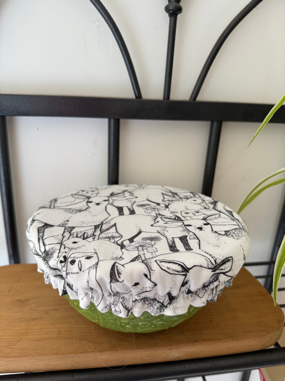 WOODLAND DEER ~ Reusable Fabric Bowl Cover