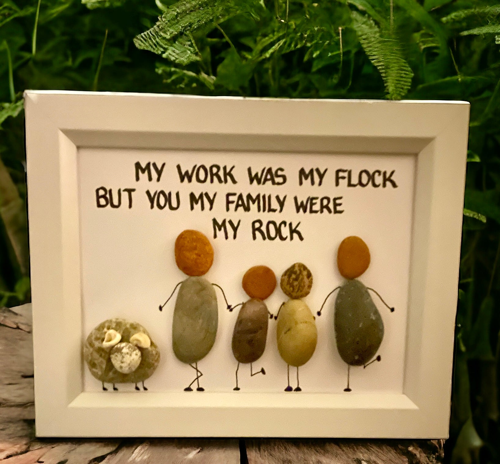 Forever Remembered, Lovingly Captured in Pebbles”