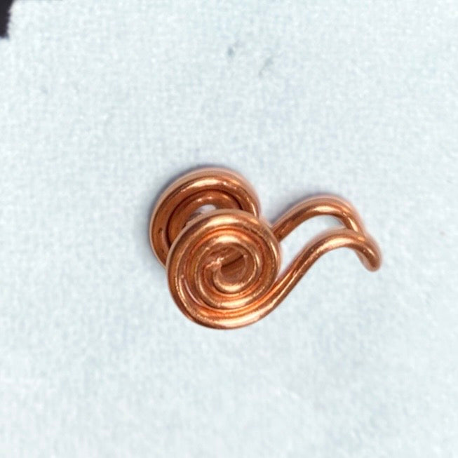 Petite spiral ear cuff | Gold, Silver, Copper or Rose | Clip on