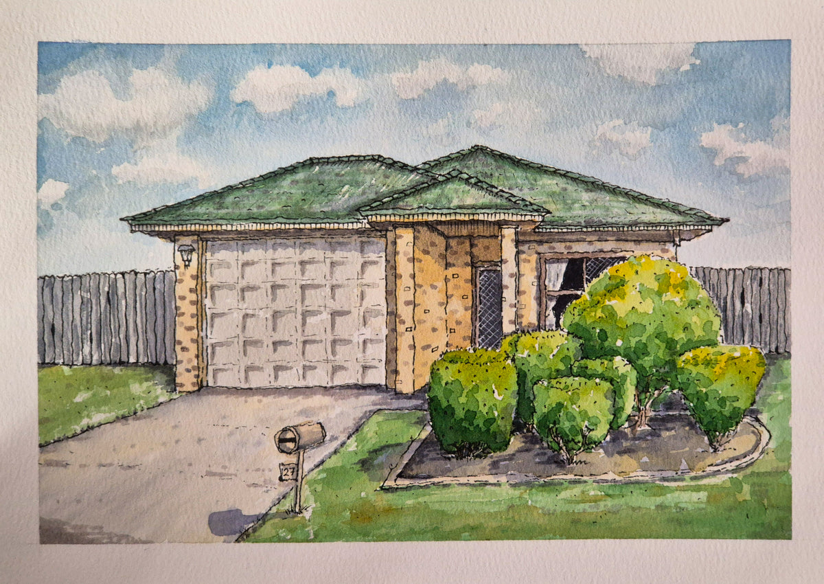 Hand-Drawn House Portraits