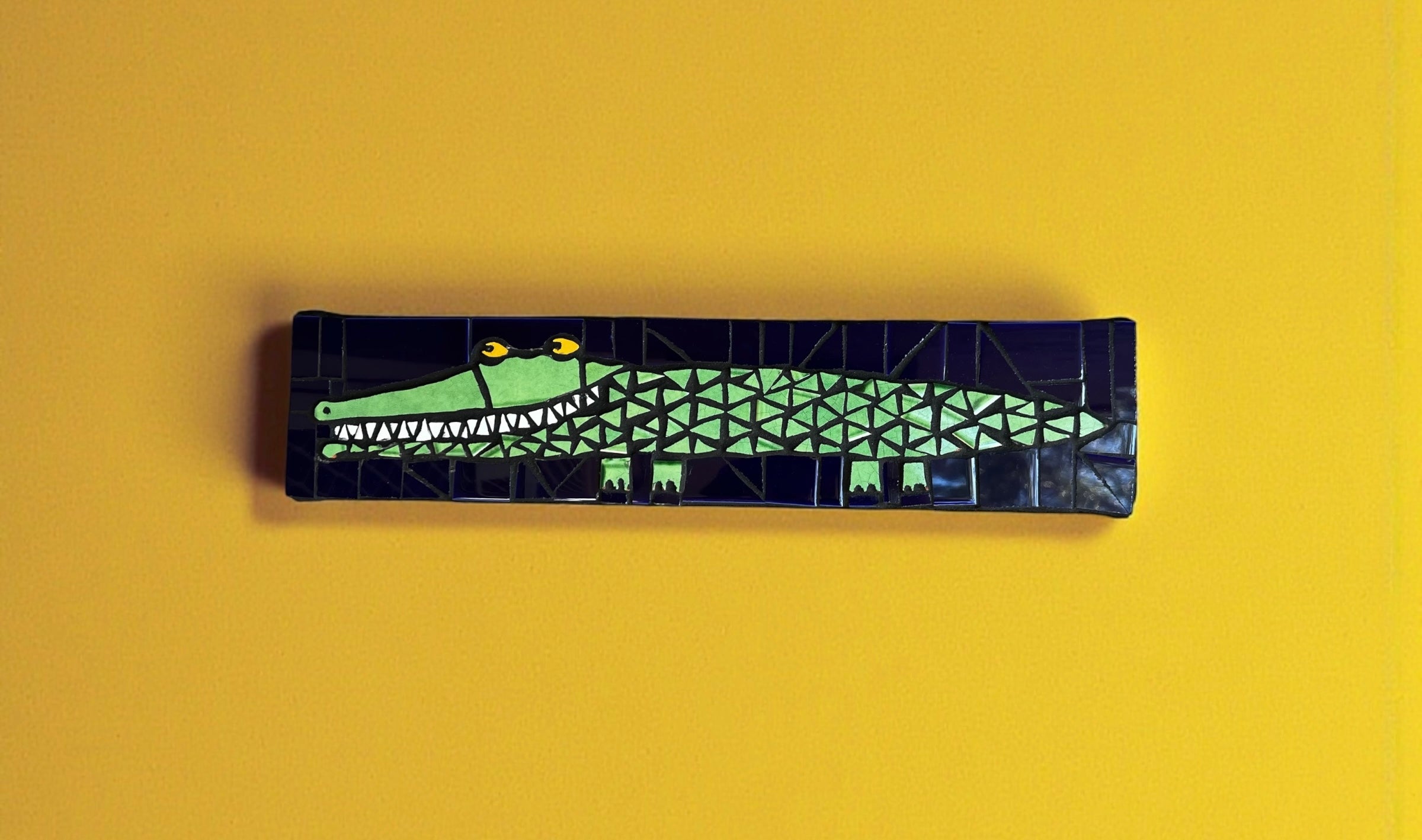 Mosaic Wall Hanging. Croc.