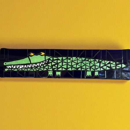 Mosaic Wall Hanging. Croc.